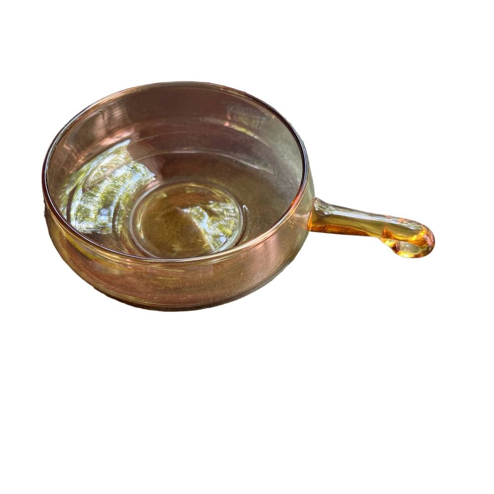 MCM Honey-Yellow Italian Glass Herring Bowl